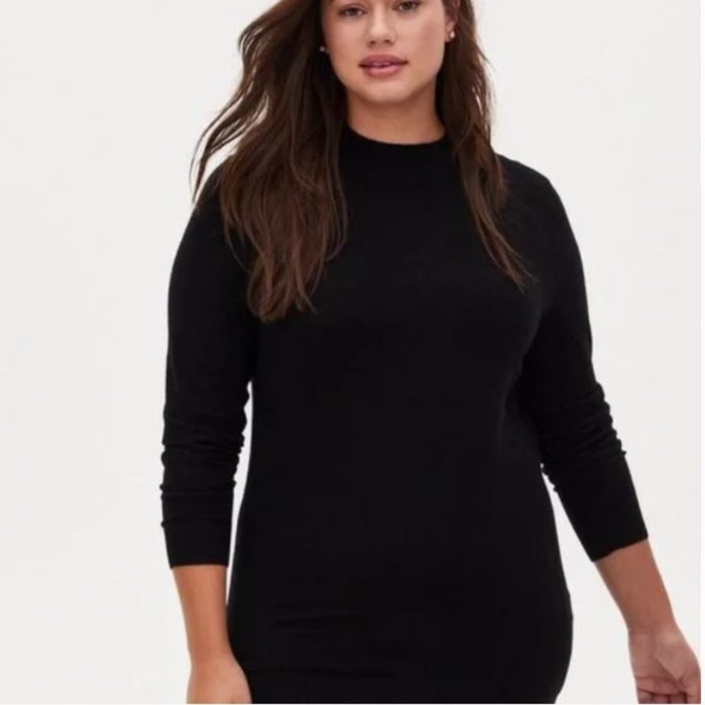 Torrid Black Pullover Mock Neck Sweater Size 3x